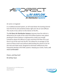 AIRDIRECT Air Vents: By RV Airflow Systems