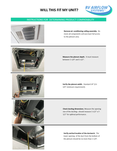 RV Airflow for Dometic Brisk Air 2, Evolution, Blizzard