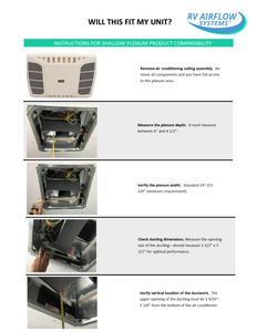 RV Airflow for Coleman Mach 3, 10, 15, Q Shallow Plenum
